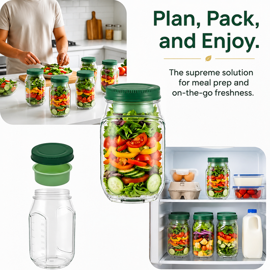 Portable Salad Jar