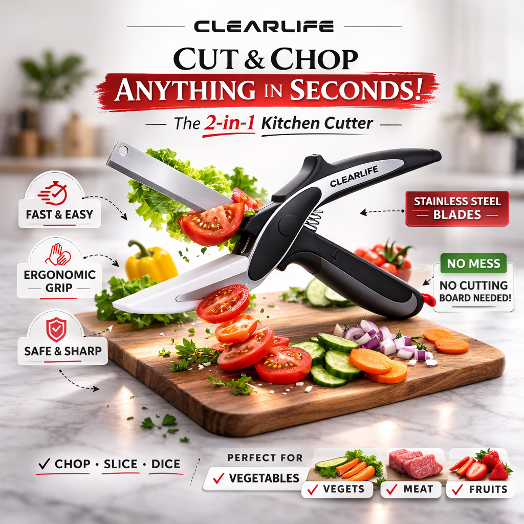 Multifunctional Kitchen Knife Scissors 2-in-1